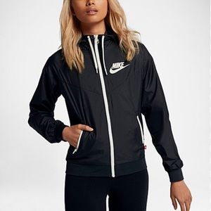 women's nike black windbreaker